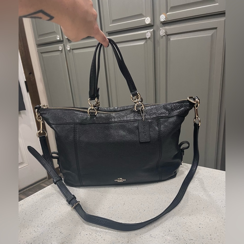 Coach Lenox Satchel in Pebbled Leather